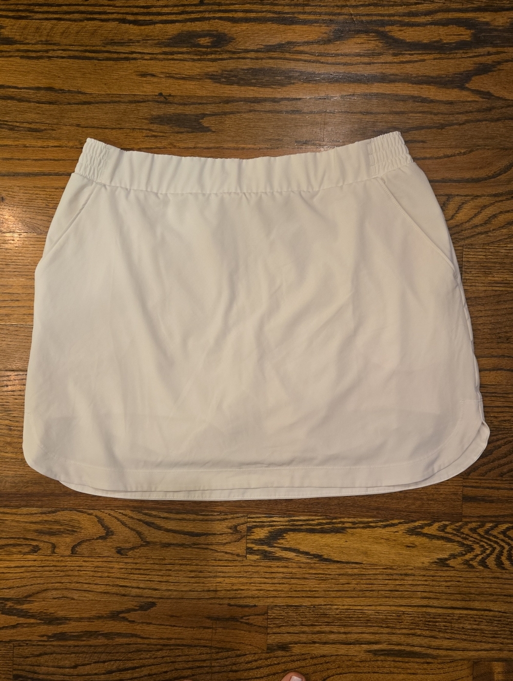Calia White Mini Skort with Elastic Waistband L